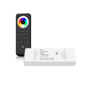 LED Funk Controller Set - 8 Zonen - 5 Kanal - RGB+CCT - Fernbedienung (2,4 GHz) LED Funk Controller Set - 8 Zonen - 5 Kanal - RGB+CCT - Fernbedienung (2,4 GHz)