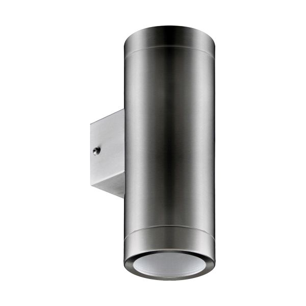 Ideus, 230V LED - Wandleuchte - Aster - GU10, silber, 2-flammig, IP54