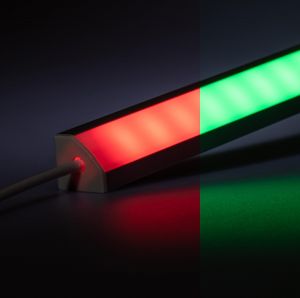 12V Aluminium LED Eckleiste – RGB – diffuse Abdeckung 12V Aluminium LED Eckleiste – RGB – diffuse Abdeckung