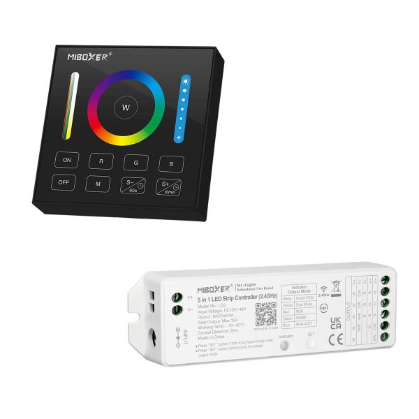 Einbau Funk LED Controller - 4 Kanal - RGBW, schwarz