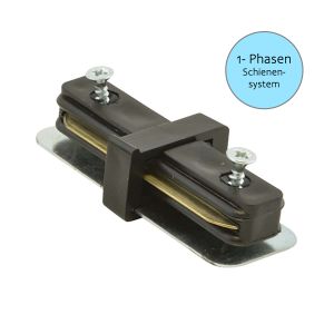 I - Verbinder für 1-Phasen - 230V Stromschienensystem - schwarz I - Verbinder für 1-Phasen - 230V Stromschienensystem - schwarz