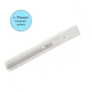1-Phasen - Stromschiene - 230V - 1m - weiß 1-Phasen - Stromschiene - 230V - 1m - weiß