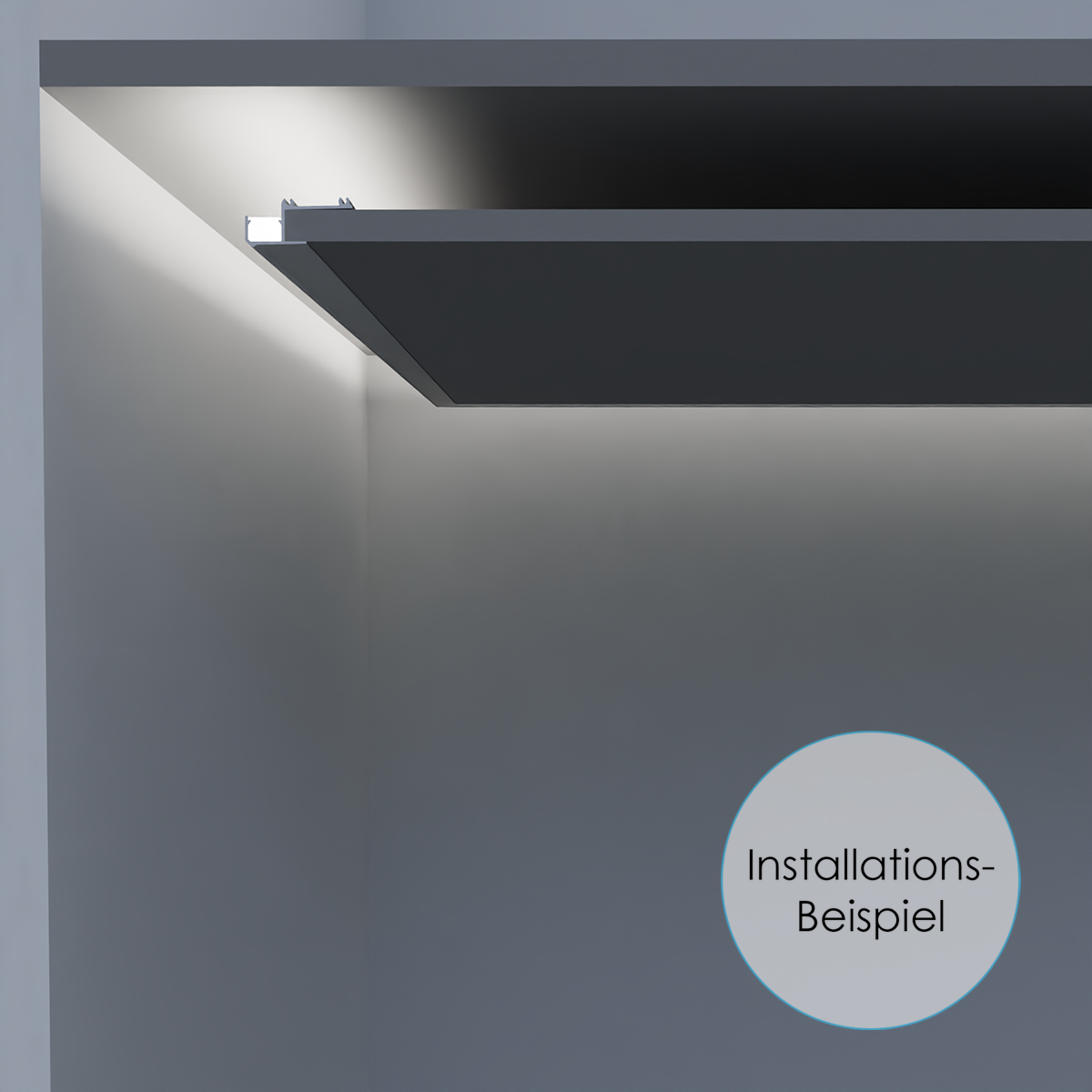 24V Aluminium Trockenbau Abschluss LED Leiste – warmweiß – | leds24.com
