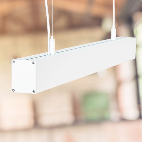 24V White Line Slim Aluminium LED Pendelleuchte – einstellbare Farbtemperatur – diffuse Abdeckung