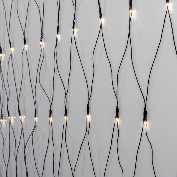 Crispy Ice White - Lichternetz für außen - 2 m - 160 LEDs - Netzbetrieb - Kaltweiß