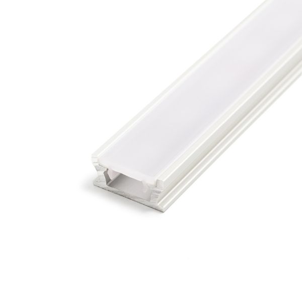 Aluminium LED Einbau / Aufputz Profil in Wunschlänge, spritzwassergeschützt, 2,0 x 0,9cm