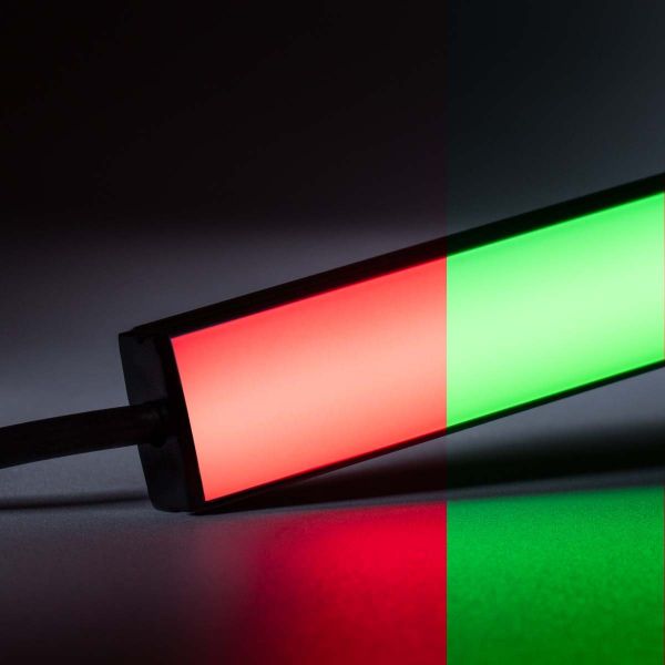 24V Black Line Slim LED Leiste - COB - RGB - diffuse Abdeckung