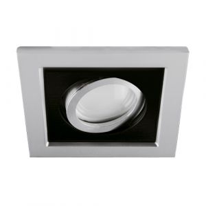LED-Einbauleuchte - silber/ schwarz - 10,5x10,5cm - eckig LED-Einbauleuchte - silber/ schwarz - 10,5x10,5cm - eckig