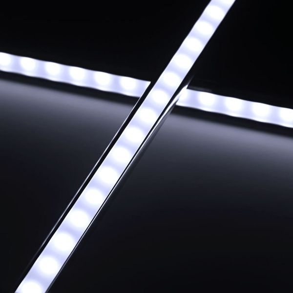 24V Aluminium LED Leiste – weiß – diffuse Abdeckung – einstellbare Abstrahlrichtung