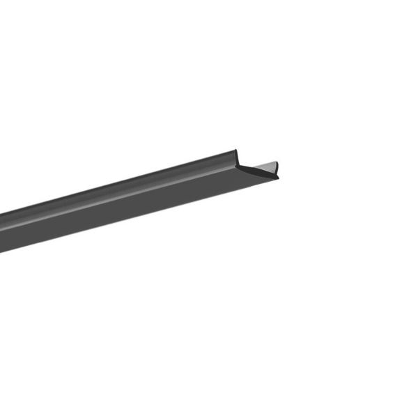 schwarze Abdeckung für Aluminium LED Aufputzprofil Micro-H CC-101