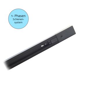 1-Phasen - Stromschiene - 230V - 2m - schwarz 1-Phasen - Stromschiene - 230V - 2m - schwarz