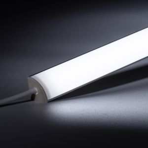 24V wasserfeste Aluminium LED Eck Leiste rund – weiß – diffus - IP65 24V wasserfeste Aluminium LED Eck Leiste rund – weiß – diffus - IP65