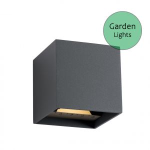 12V Wandleuchte - Garden Lights - Mauri anthrazit, 6W, warmweiß, IP44 12V Wandleuchte - Garden Lights - Mauri anthrazit, 6W, warmweiß, IP44