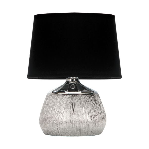 JAGODA - Tischleuchte indoor in chrom/schwarz - Lichtfarbe: individuell wählbar