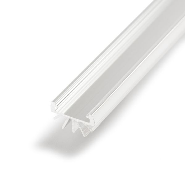 Aluminium LED Rund Profil, ohne Abdeckung, 1,6 x 100cm