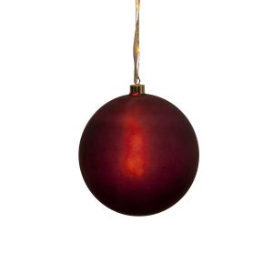 Bliss - Glaskugel - 20 cm - Glasfarbe: Rot - Timer - Batteriebetrieb - Lichtfarbe: Warmweiß Bliss - Glaskugel - 20 cm - Glasfarbe: Rot - Timer - Batteriebetrieb - Lichtfarbe: Warmweiß