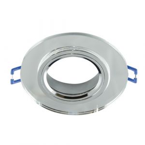 LED-Einbauleuchte - transparent/ chrom - 9cm - rund LED-Einbauleuchte - transparent/ chrom - 9cm - rund