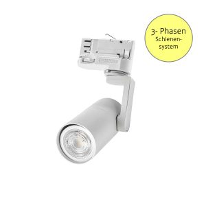 230V LED 3-Phasen Schienenleuchte - Madara Mini II - 10W - GU10, weiß 230V LED 3-Phasen Schienenleuchte - Madara Mini II - 10W - GU10, weiß