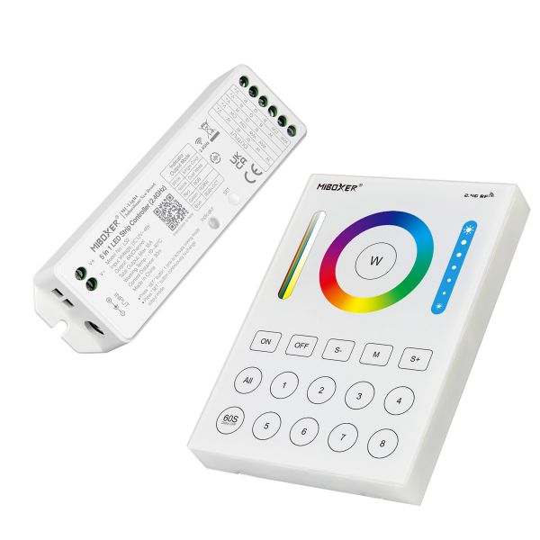 8 Zonen RGB(CCT) Funk LED Wandcontroller 5-Kanal