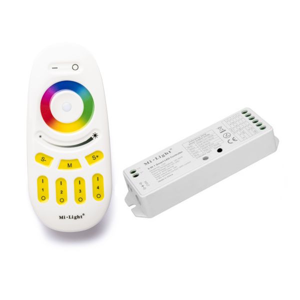 4 Zonen Funk LED Controller – 3 Kanal – RGB – mit Touch-Fernbedienung