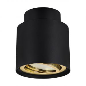 HARIET C - Aufbau Deckenspot in schwarz/gold - Lichtfarbe: individuell wählbar HARIET C - Aufbau Deckenspot in schwarz/gold - Lichtfarbe: individuell wählbar