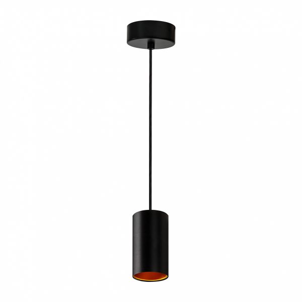 Chloe X1 - Pendelleuchte in schwarz/gold - Lichtfarbe: individuell wählbar