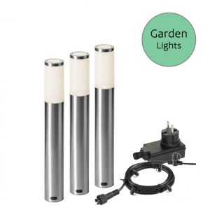 12V Wegeleuchte - Garden Lights - Lunia 3er Set, 3W, warmweiß + weiß, IP44 12V Wegeleuchte - Garden Lights - Lunia 3er Set, 3W, warmweiß + weiß, IP44