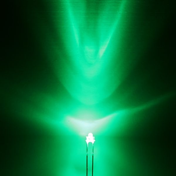 50er Pack grüne 1.8mm LEDs 11000mcd 25° - 1.8mm Tower LED grün
