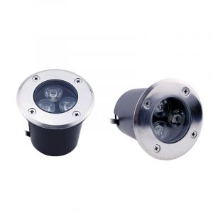 Bodeneinbaustrahler 3W, warmweiß 3000K, 24V DC, IP67 Bodeneinbaustrahler 3W, warmweiß 3000K, 24V DC, IP67